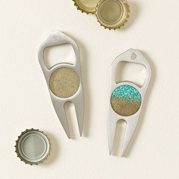 Custom Sand Bottle Opener & Golf Tool