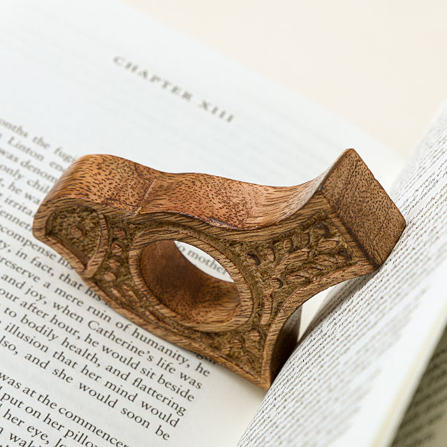The Cozy Grip Wooden Book Holder