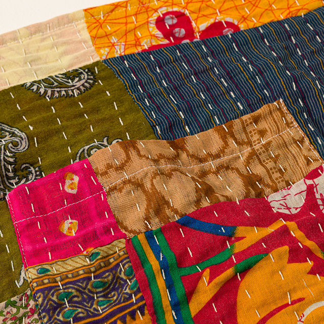 Repurposed Sari Skirt Apron