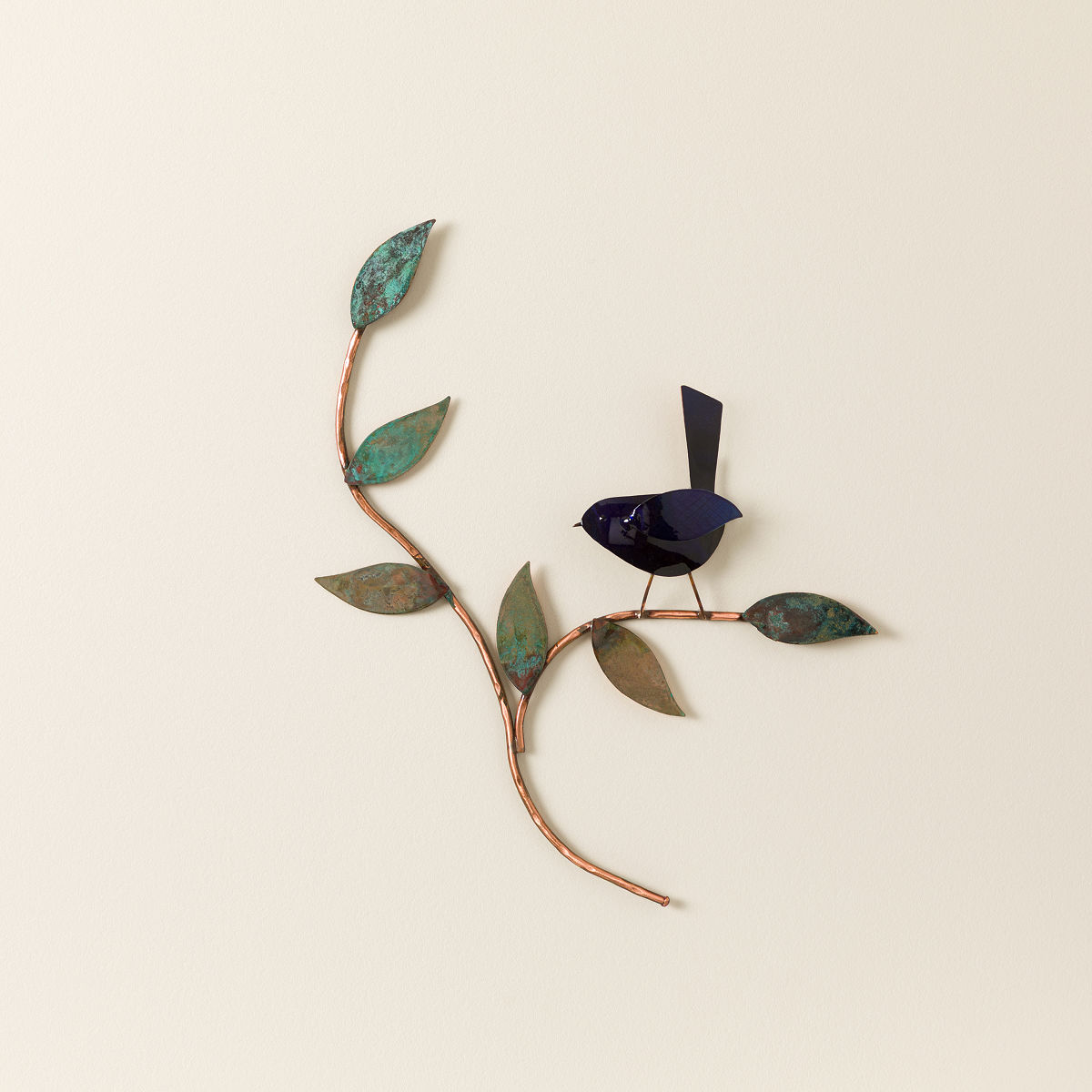 Welcoming Branch Wall Sculpture - Blue Small