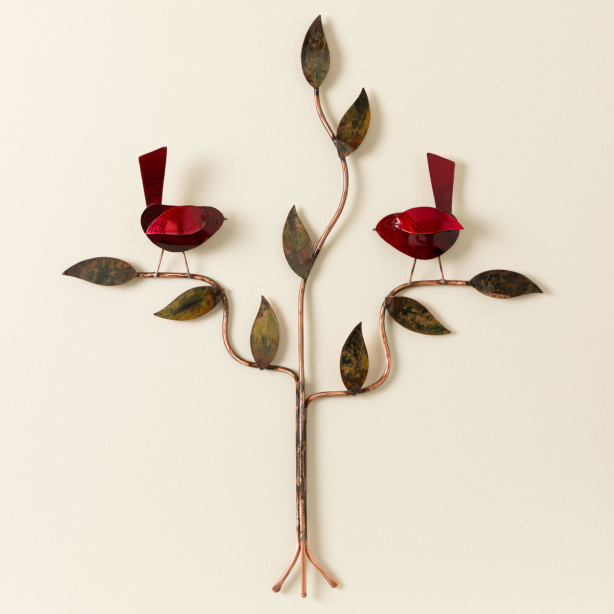 Welcoming Branch Wall Sculpture - Red Large