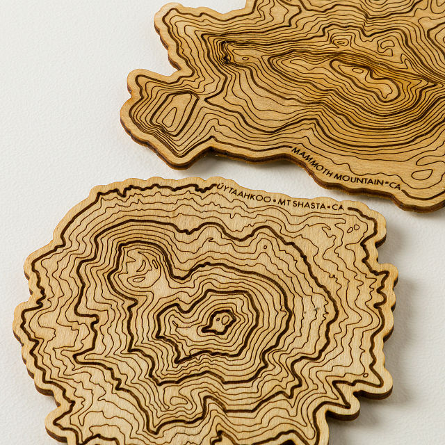 Topography Coasters - Set of 4