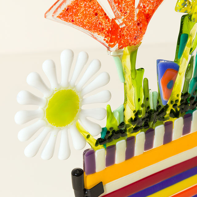 Happy Blooms Glass Sculpture