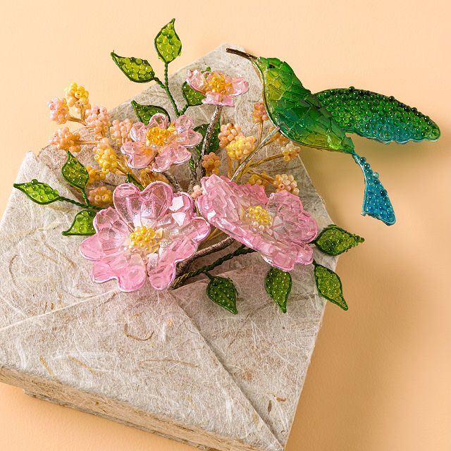 Greetings in Bloom Keepsake Sculpture