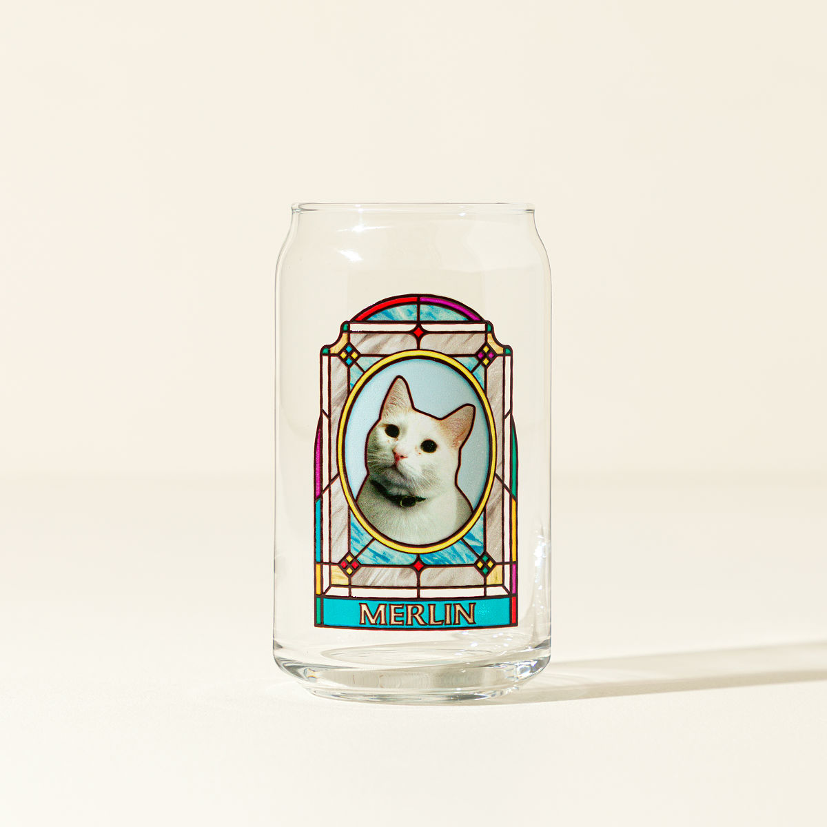 Stained Glass Window Custom Pet Glass - With Name