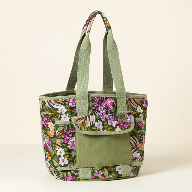 Blooming Floral Garden Utility Tote