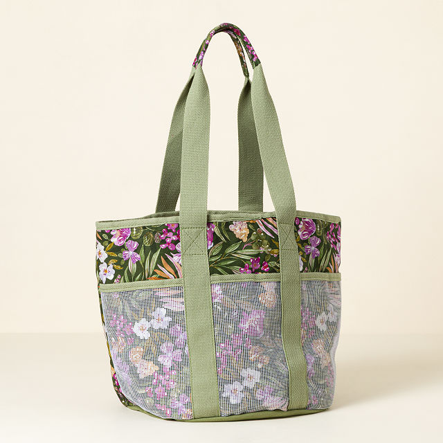 Blooming Floral Garden Utility Tote