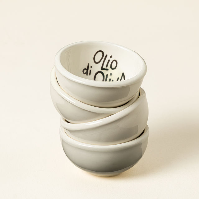 Hand-Painted Italian Dipping Bowls - Set of 4