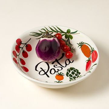 Hand-Painted Italian Serving Bowl