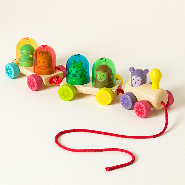 Pull-Along Toddler Stacking & Color Mixing Train