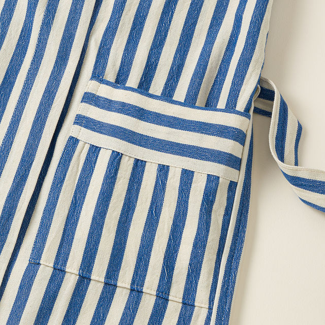 Coastal Stripe Turkish Cotton Robe
