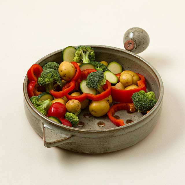 Artisan Ceramic Grill Basket