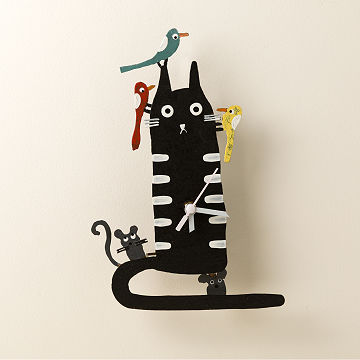 Cat & Co. Pendulum Wall Clock