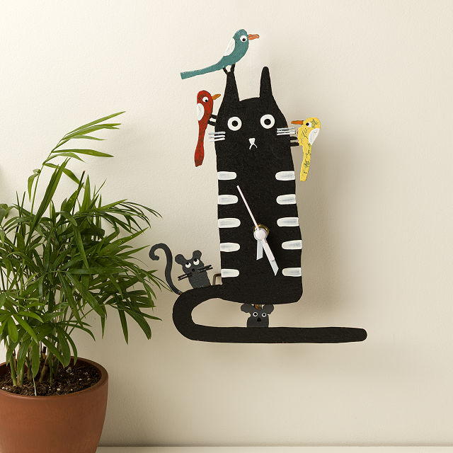 Cat & Co. Pendulum Wall Clock
