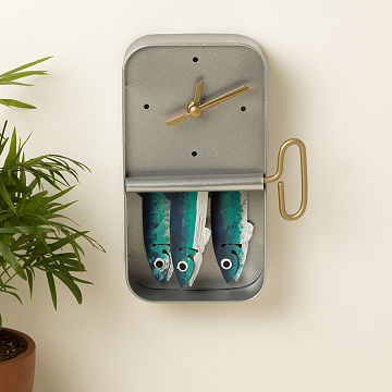 Packed Like Sardines Wall Clock
