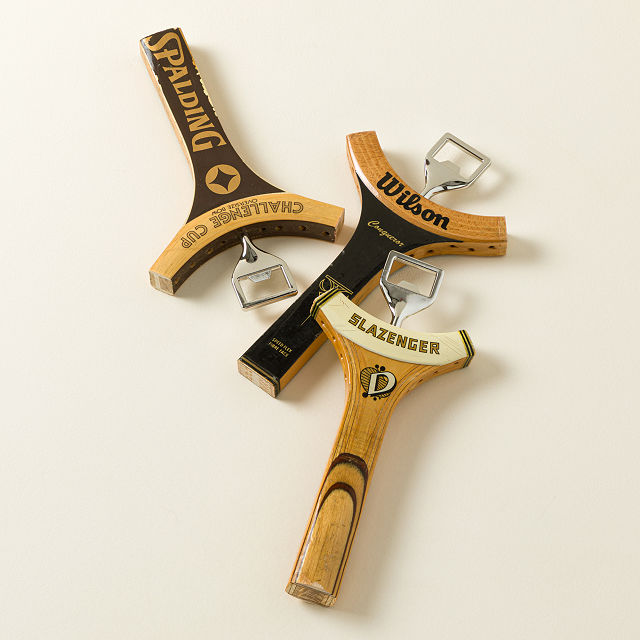 Reclaimed Tennis Racquet Bottle Opener