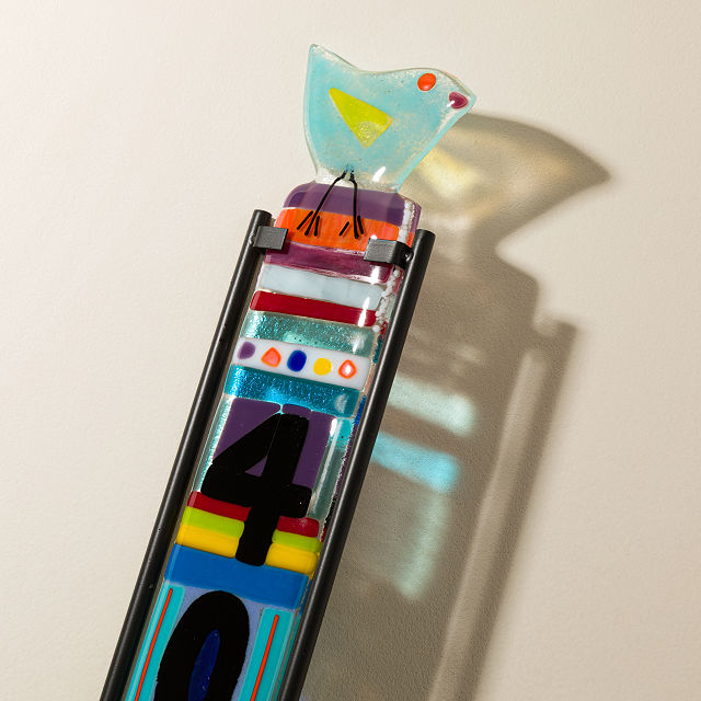 Playful Perch Custom Glass Address Sign