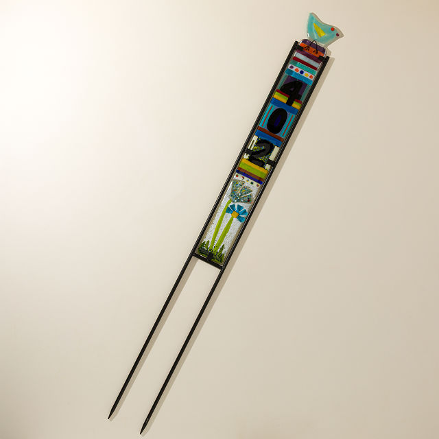 Playful Perch Custom Glass Address Sign