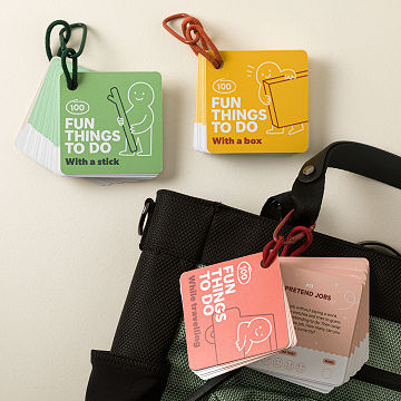 100 Fun Things to Do Clip On Idea Cards