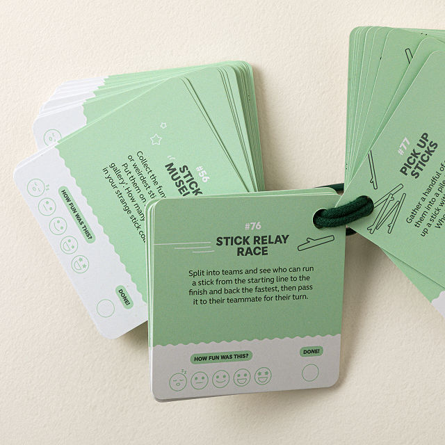 100 Fun Things to Do Clip On Idea Cards