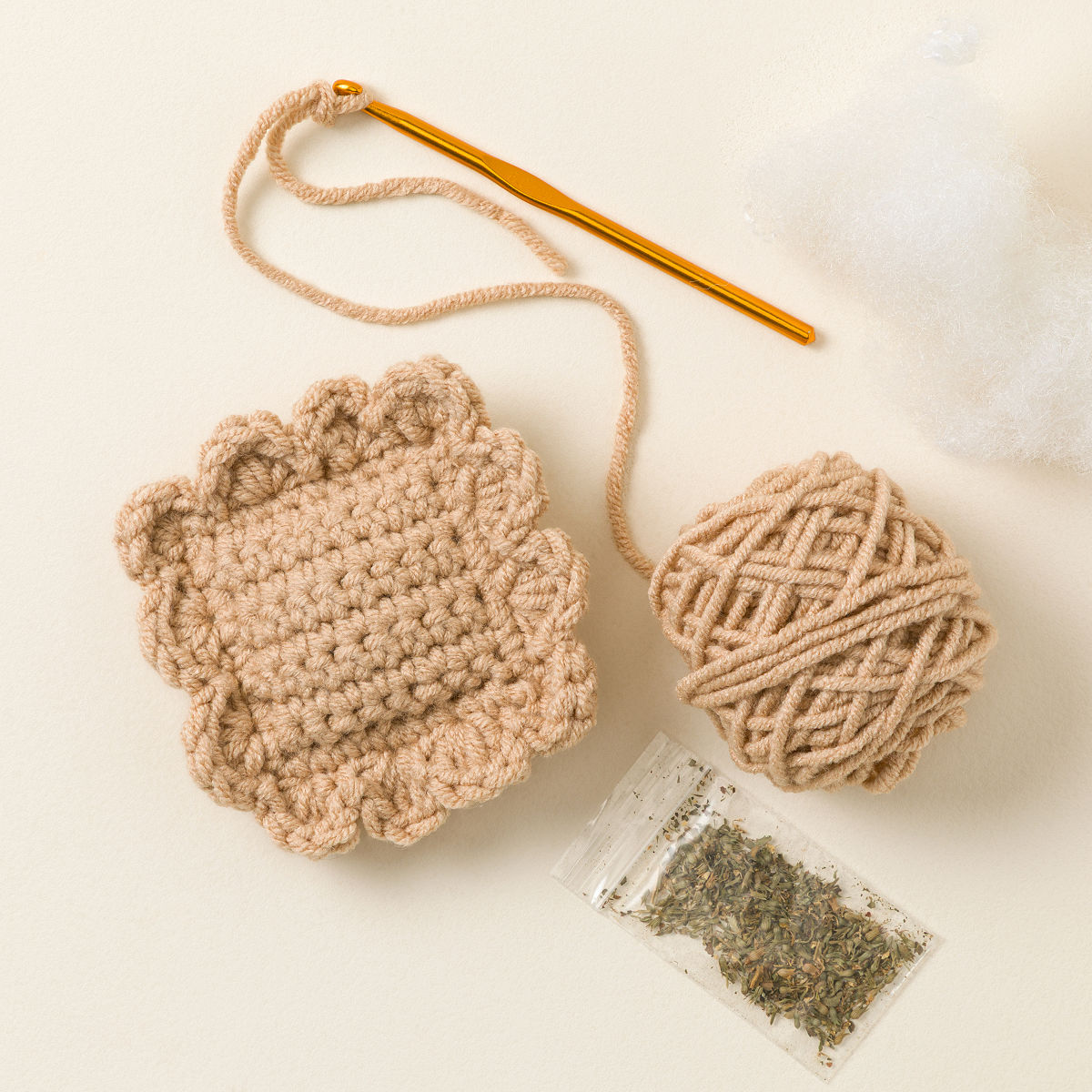 Uncommon Goods | Crochet Your Own Catnip Ravioli Toy | crochet cat toy
