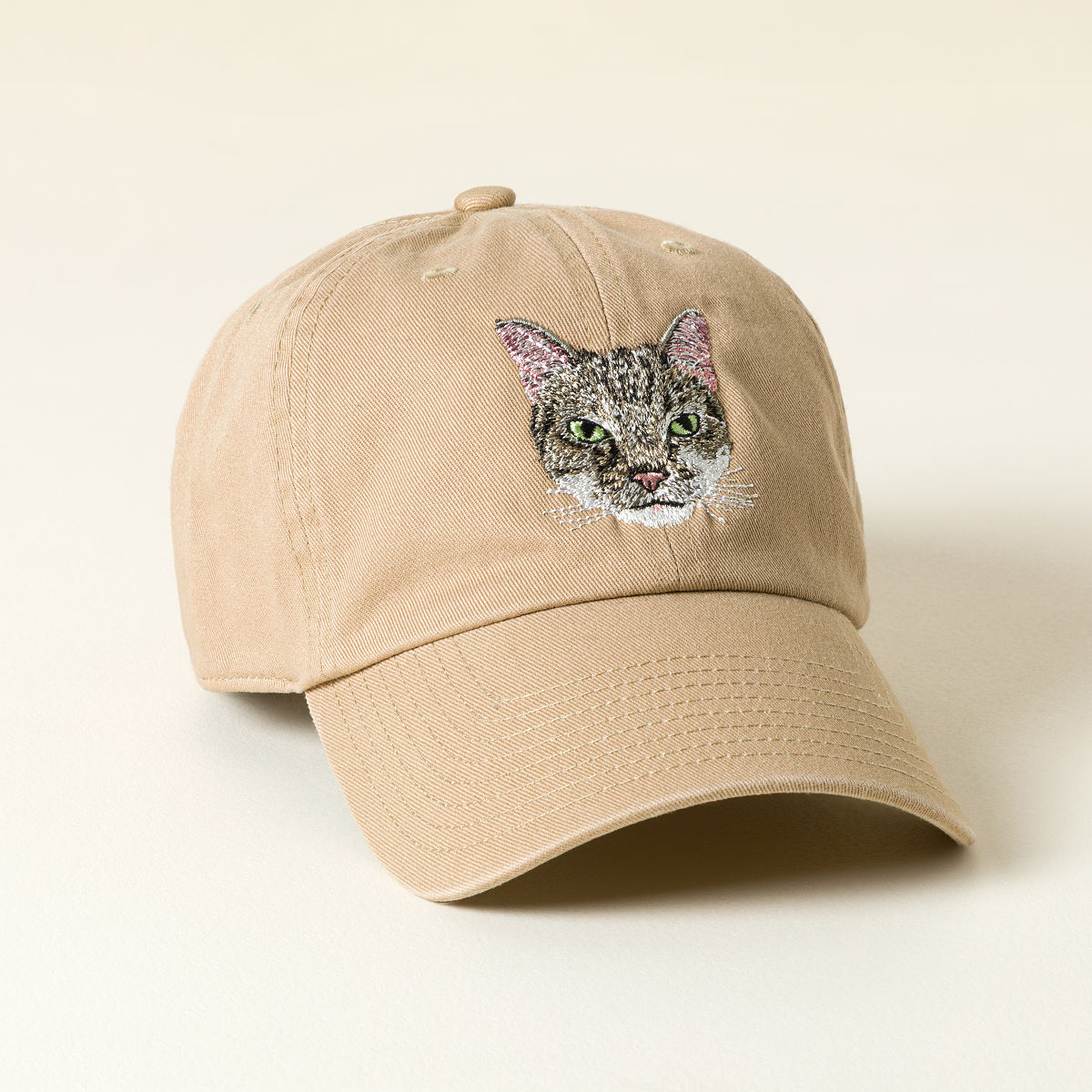Custom Pet Embroidered Hat - Khaki Hat