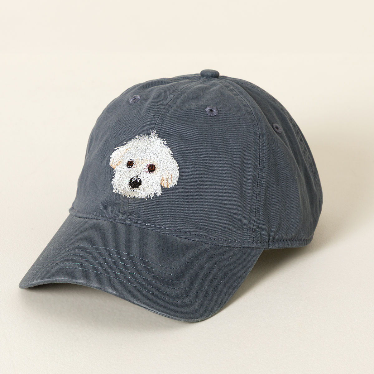 Custom Pet Embroidered Hat - Slate Blue Hat