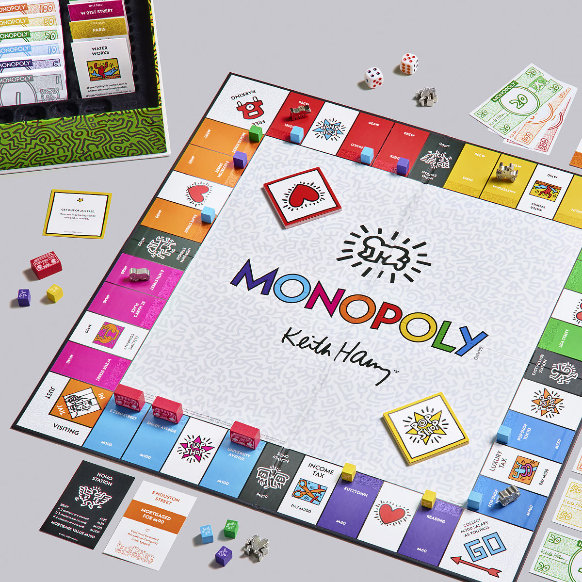 Keith Haring Pop Shop 40th Anniversary Monopoly