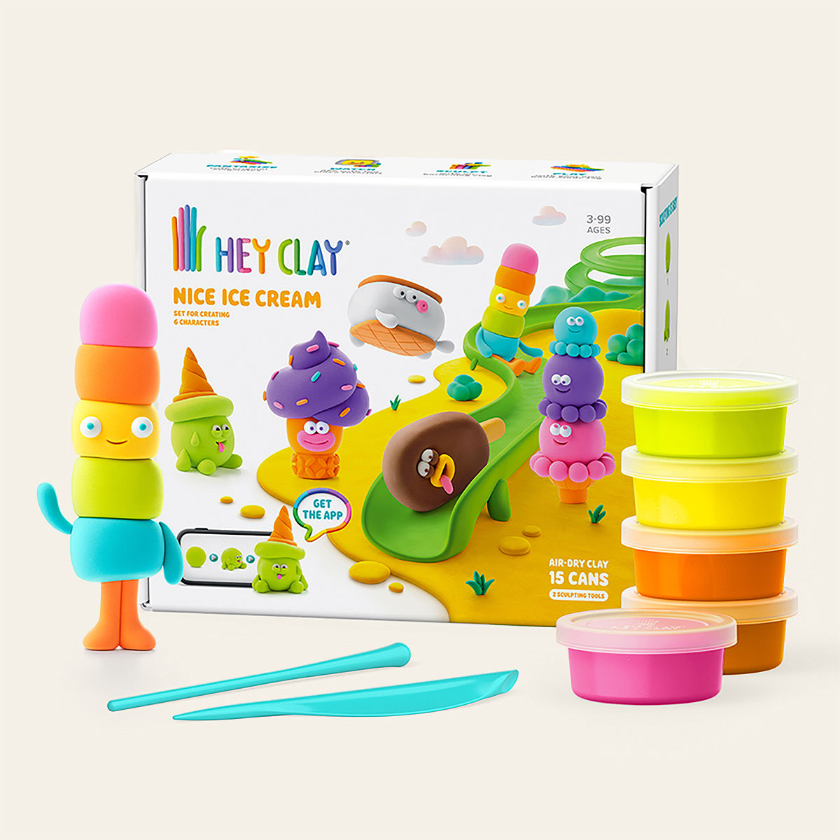 Learn to Sculpt Silly Air Dry Clay Creatures - Nice Cream