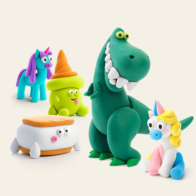 Learn to Sculpt Silly Air Dry Clay Creatures