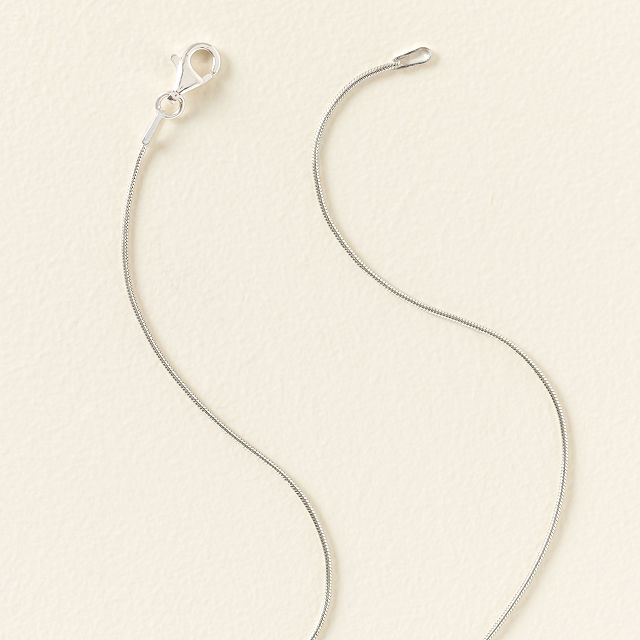 Sterling Silver Sea Glass Spiral Necklace