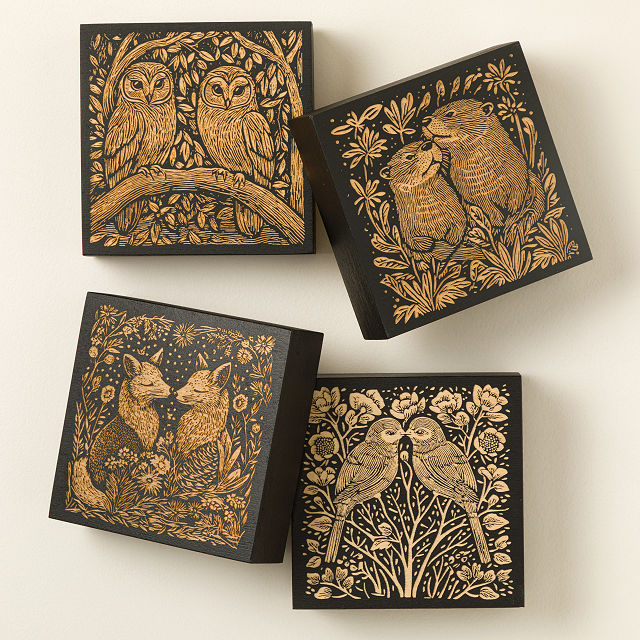 Mates for Life Wood Engraved Illustration