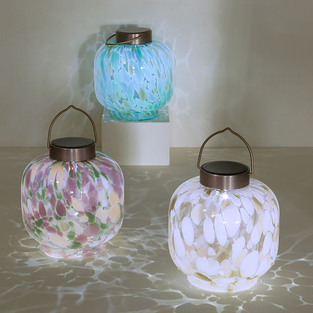 Solar Glass Cabin Lantern