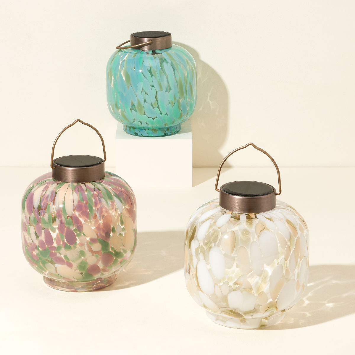 Solar Glass Cabin Lantern