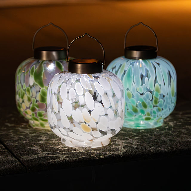 Solar Glass Cabin Lantern