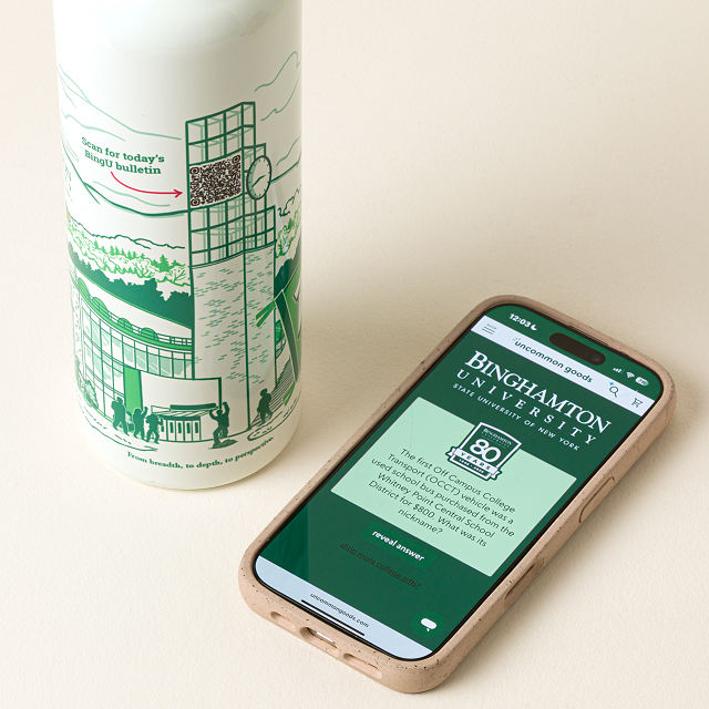 Binghamton University QR Water Bottle