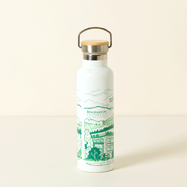 Binghamton University QR Water Bottle