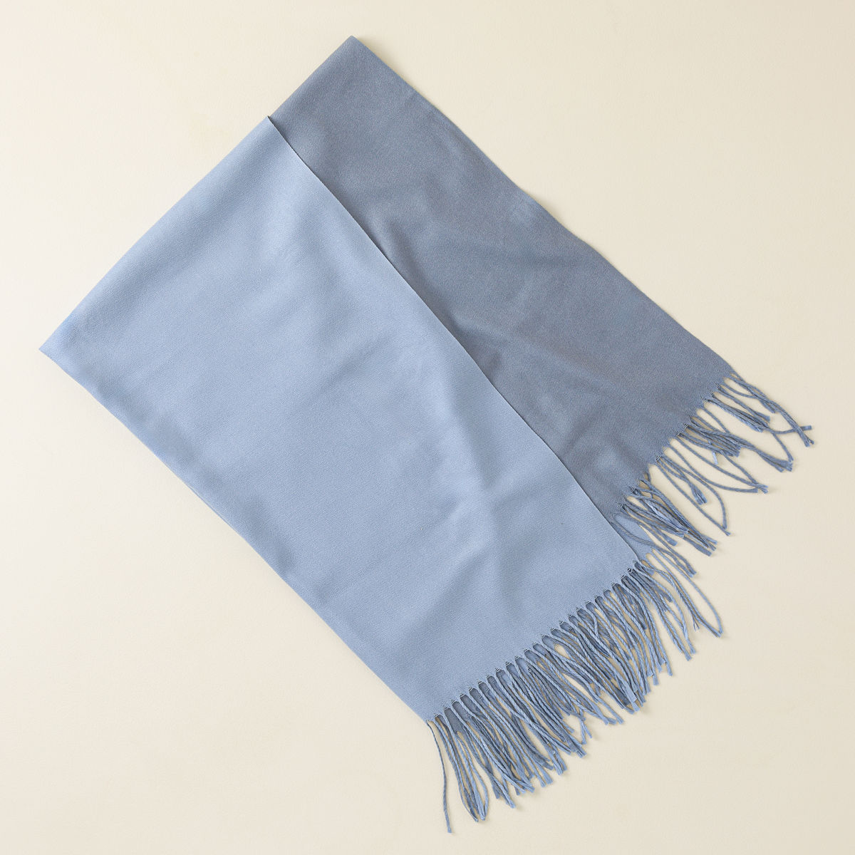Duo-Tone Reversible Woven Cashmere Blend Shawl - Moonstone