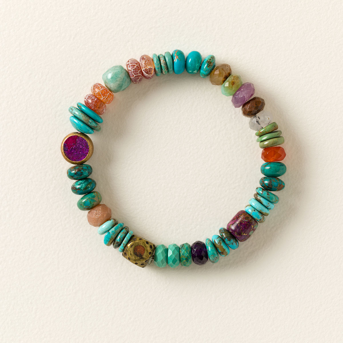Aurora Sky Gemstone Bead Bracelet - Epiphany
