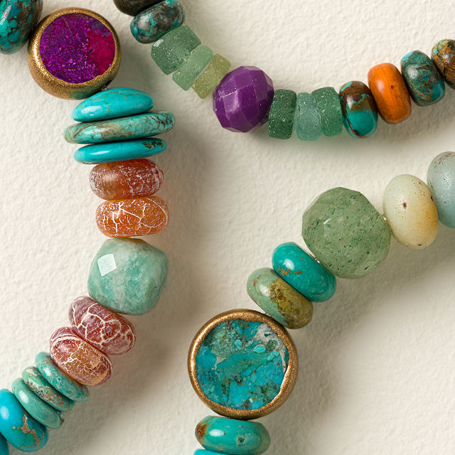 Aurora Sky Gemstone Bead Bracelet