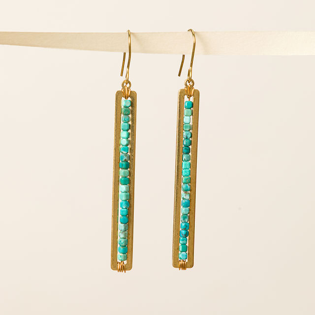 Inner Strength Turquoise Earrings
