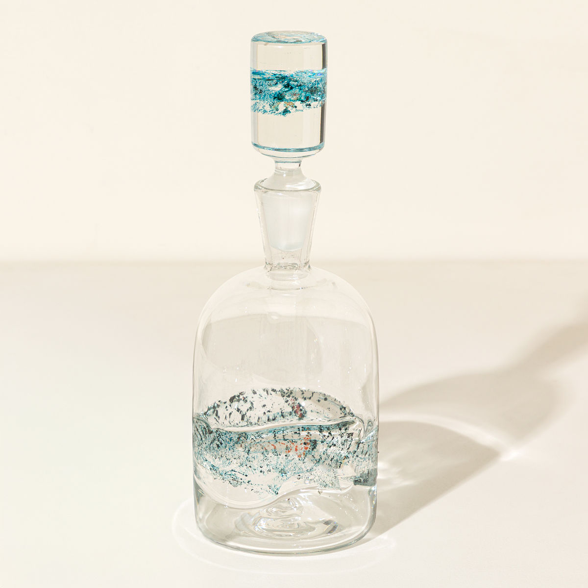 Blue Copper Ribbon Barware - Decanter