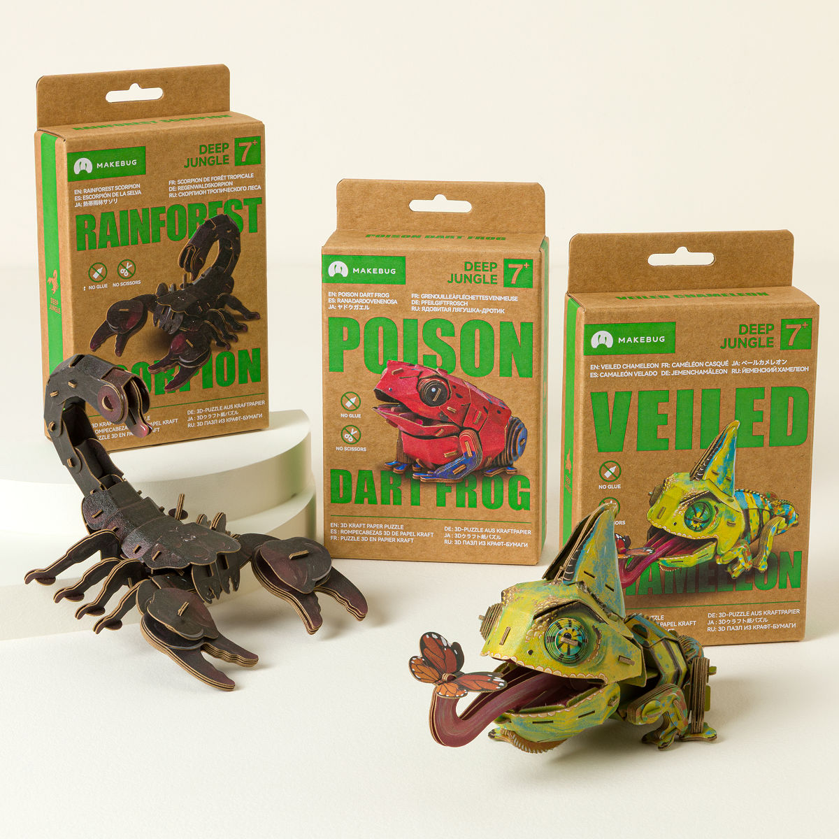 Jungle Creatures 3D DIY Build Kit