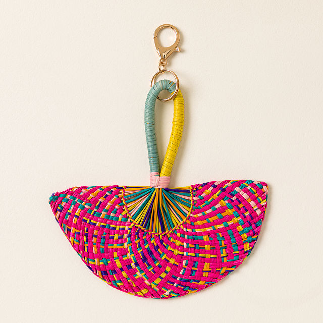 Iraca Palm Fan Bag Charm