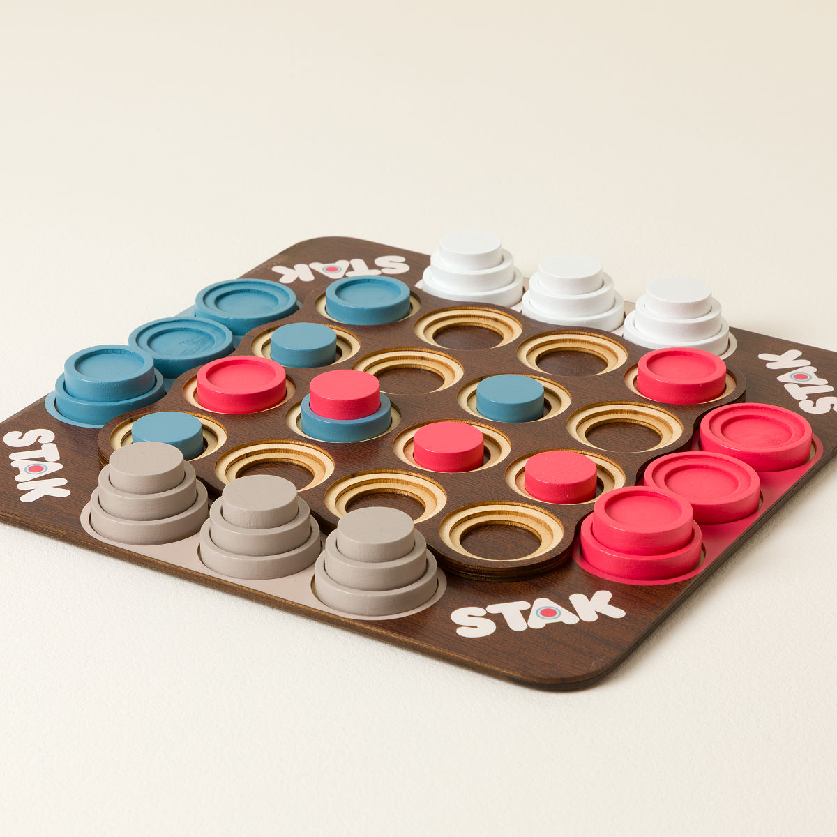STALA & SO.,新品未開封,ハードロック,スタラ&ソー,グラムロック Uncommon Goods | STAK Tac Toe Wooden Strategy Game | 3D tic tac toe