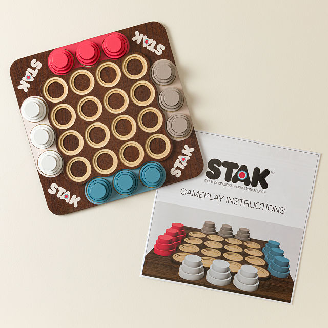 STAK Tac Toe Wooden Strategy Game