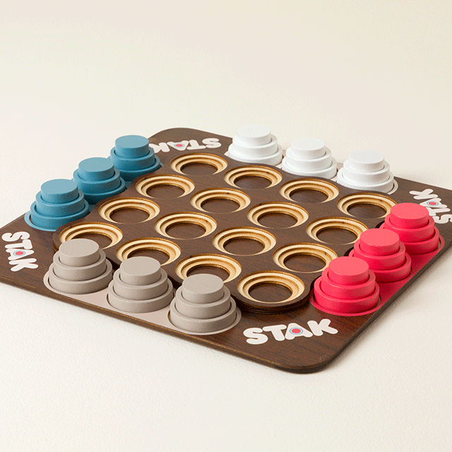 STAK Tac Toe Wooden Strategy Game
