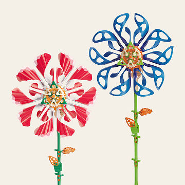 DIY Solar Powered Spinning Flower