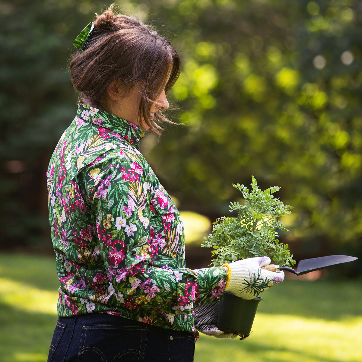 Blooming Floral UPF50 Gardening Shirt