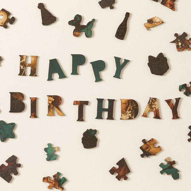 Happy Birthday Custom Wood Photo Puzzle